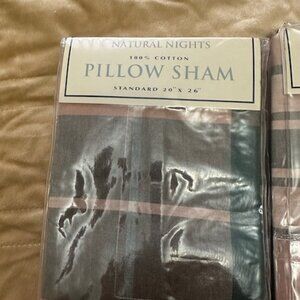 Two  standard pillow  sham
